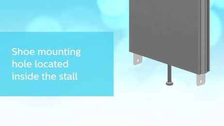 New Pilaster Shoe for Stainless Steel and Powder Coated Partitions