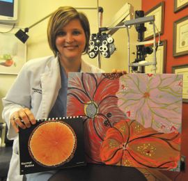 Ophthalmologist’s painting is more than meets the eye