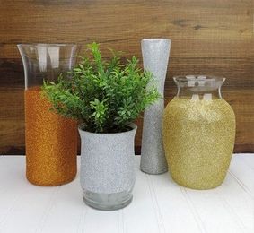 We’re crushing on…glam glitter vases