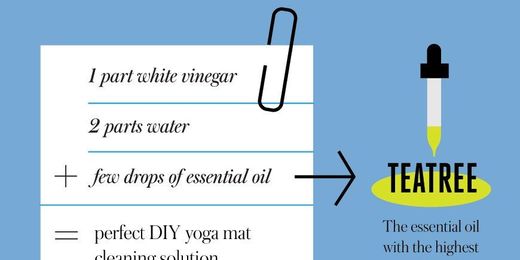 Infographic: Everything to Know About Cleaning Your Yoga Mat