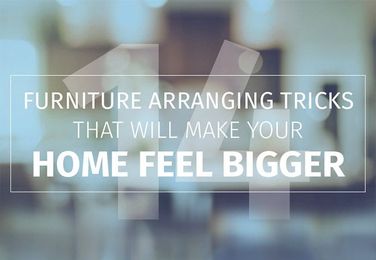 14 Furniture Arranging Tricks that will Make Your Home Feel Bigger