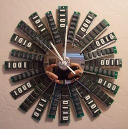 8 Cool Clocks Upcycled from Computer Parts