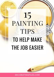 15 Painting Tips to Help Make the Job Easier