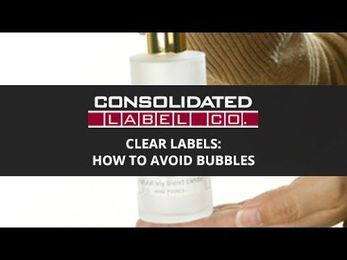 Clear Labels: How to Avoid Bubbles