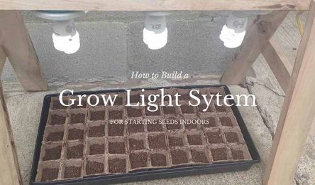 How to build a grow light system for starting seeds indoors
