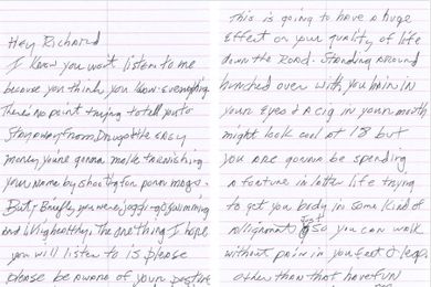 Read some exclusive life advice from Richard Kern