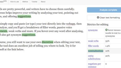 Expresso Analyzes Your Writing to Weed Out Unnecessary Words