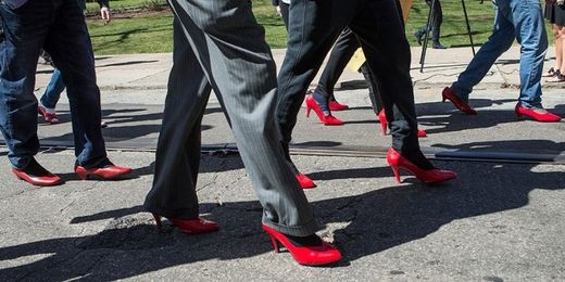 Walking a mile in her shoes