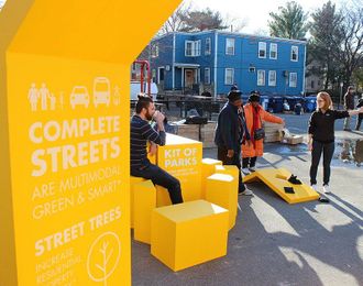 Kit of Parks is a portable kit of parts to build a park |