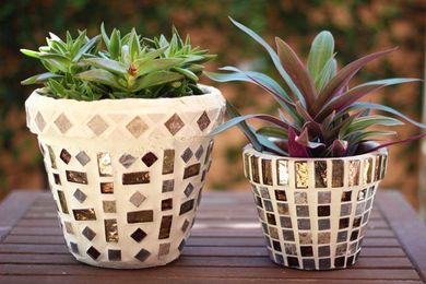How to Mosaic a Clay Pot