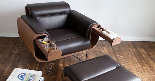 This chair was designed specifically for cigar aficionados
