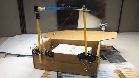 Will This Office Supplies Perpetual Motion Machine Ever Stop?