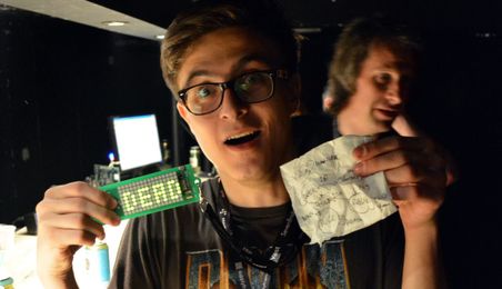 128 LEDs, 5 Buttons, IR Comm, and a Few Hours: What Could You Create?