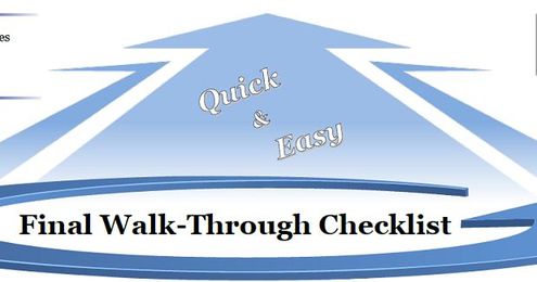Quick & Easy Final Walk-Through Checklist