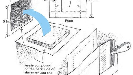 The no-tape drywall patch