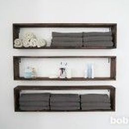 DIY Wall Shelves in the Bathroom