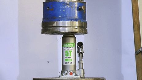 Here's What It Looks Like When You Overload Your Hydraulic Bottle Jack