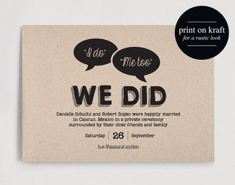 Broke-Ass Advice: Invitations vs. Announcements