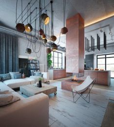 An Industrial Home With Warm Hues