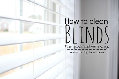 How to Clean Blinds (the easy way)