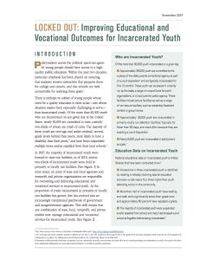 LOCKED OUT: Improving Educational and Vocational Outcomes for Incarcerated Youth