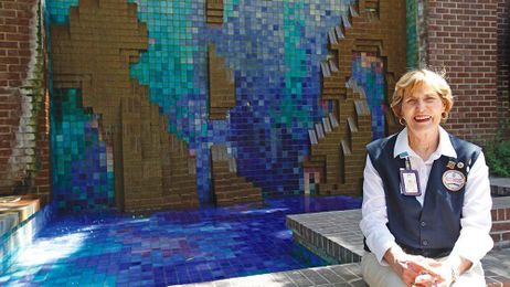 Anne Pauly gives thousands of hours to make hospital stays more comfortable.