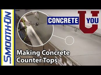 How To Make Custom Concrete Countertops using GFRC