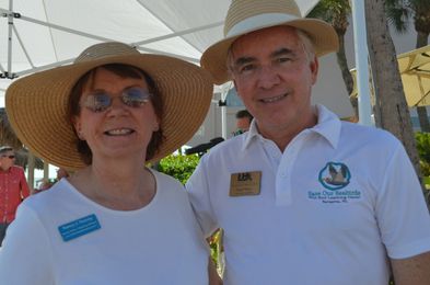 Chambers of commerce barbecue on the beach