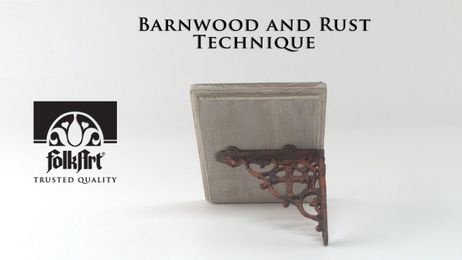 Create Your Own Faux Barnwood & Rust Finish!