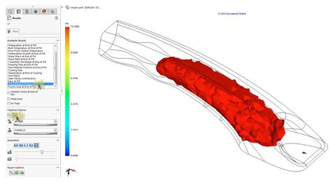 Simulating Internal Gas Assist Using SOLIDWORKS Plastics