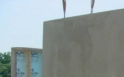 Precast concrete walls are durable and energy efficient