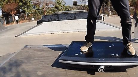 Watch These Brilliant Masterminds Turn Random Objects Into Skateboards