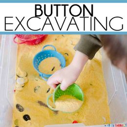 Button Excavating: A digging sensory activity