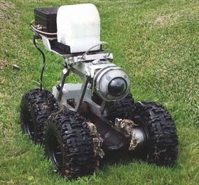 Robot surveys sewers with UWB radar
