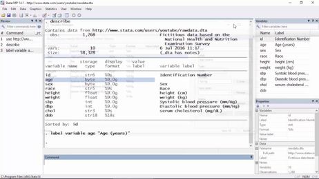 Data management: How to label variables