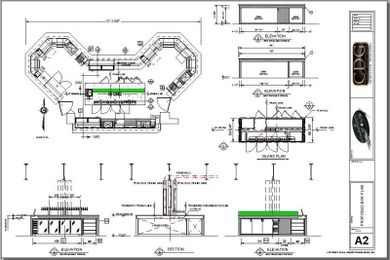 How to Design a Large Bar with an Island Back Bar