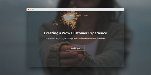How to Create a Wow Experience Example from Virgin America