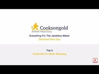 Cooksongold Top 5: Essentials for Metal Stamping