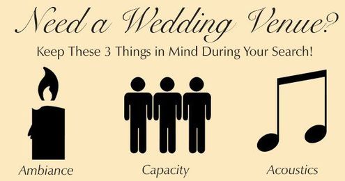 Need a Wedding Venue? Keep These Three Things in Mind During Your Search!