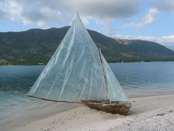 Donating Old Sails to Haitian Fishermen