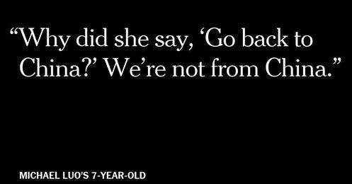 An Open Letter to the Woman Who Told My Family to Go Back to China