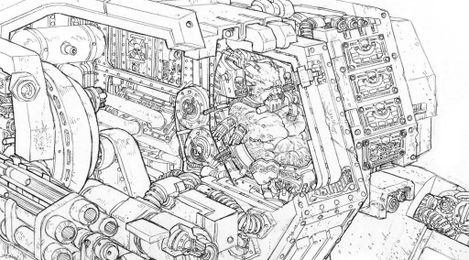 A Look Inside a Space Marine Dreadnought!