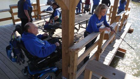 Dock makes enjoying fishing possible for more