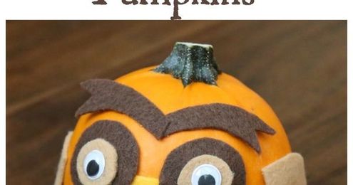 Woodland Animals Felt Decorated Pumpkins