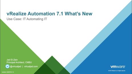 vRealize Automation 7.1 What's New