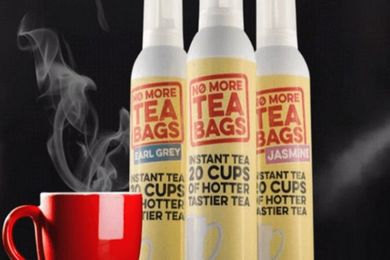 No More Tea Bags is the aerosol tea sprayer you never knew you needed