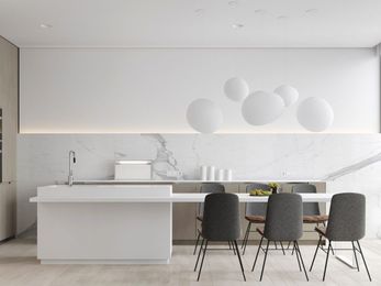 36 Marvellous Marble Kitchens That Spell Luxury