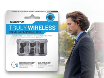 Comply Foam Improves Hearable Experience with Truly Wireless Premium Foam Tips