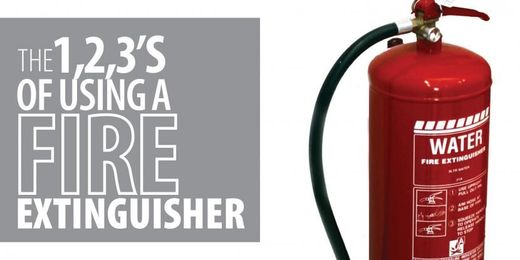 The 1, 2, 3s of Using a Fire Extinguisher