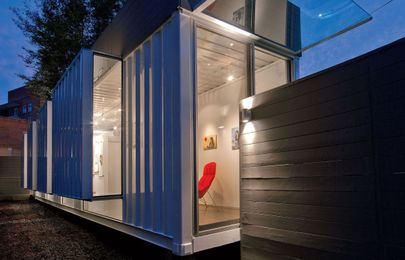 This Guy Built His Own Backyard Art Gallery Out of a Shipping Container